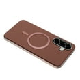 thumbnail image 5 of for Samsung Galaxy A26 5G PU Leather Case, Classic Phone Case Smooth Matte [Compatible with Magsafe], Plating Bumper Frame Lightweight Magnetic Anti-Scratch Cover for Samsung Galaxy A26 5G, Brown, 5 of 6