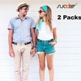 thumbnail image 2 of SUOSDEY No Buckle Belts for Men Women,Nylon Elastic Belts Invisible Buckleless Belt 2 pack, 2 of 8