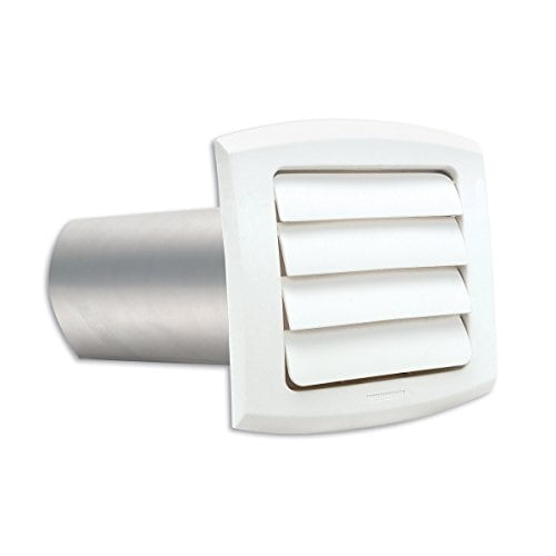 Dundas Jafine ProVent 6 In. White Louvered Dryer Vent Hood BLH6WZW
