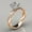 Rose Gold 7, variant on Exquisite Floral Opal Ring for Womens Pink/White Zircon Jewelry Rings Vintage Ladies Copper Ring Engagement Ring