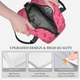 thumbnail image 4 of Goofa Leopard Print Pattern Lunch Bag ,Insulated Lunch Box, Small Leakproof Cooler Food Lunch Containers Reusable High Capacity Lunch Tote Bags, 4 of 8
