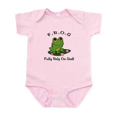 

CafePress - FROG Fully Rely On God Infant Bodysuit - Baby Light Bodysuit Size Newborn - 24 Months