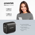thumbnail image 5 of Liquipel Powertek Retro 20W Combo Wall Charger - Black, 5 of 7