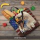 thumbnail image 5 of Fotbe Eagle With USA Flags Bolsa Tote con Estampado para Mujer, Bolsos con Cremallera, Bolsa de Hombro Casual de Gran Capacidad con Bolsillos Internos, 5 of 7