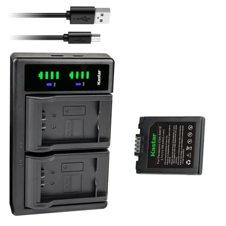 Kastar 1-Pack CGA-S001 Battery and LTD2 USB Charger Compatible with Panasonic DMC-F1 DMC-F1B DMC-F1K DMC-F1S DMC-F1PP DMC-F1E-S DMC-FX1 DMC-FX1BS DMC-FX1EG DMC-FX1EG-A DMC-FX1EG-R Camera