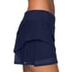 thumbnail image 4 of Falda de Natación Color Puro Volantes Cintura Alta Básico Forrado con Shorts Traje de Baño para Mujer Azul Oscuro XL, 4 of 6