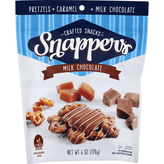 Snappers Chocolate & Caramel Pretzel Treat, 6 Oz.