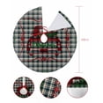 thumbnail image 7 of Christmas Truck Christmas Tree Skirt 48 Inches Large Christmas Skirt Tree, Green Plaid Xmas Tree Snowflake Tree Skirt Christmas Decorations for Fireplace Party Holidays Indoor Outdoor, 7 of 7