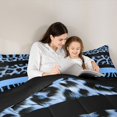 thumbnail image 5 of Feelyou Blue Leopard Print Twin Comforter Sets, Fashion Zebra Wildlife Bedding Set, 2pcs, 5 of 8
