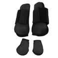 thumbnail image 1 of Botas De Protección Para Patas De Caballo, Protección Completa, Protector De Tendón De Caballo, Absorción De Impactos Negra Para Competición A Caballo, 1 of 7