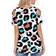 thumbnail image 3 of Fiudx Ofertas de La Semana Moda Mujer Verano Manga Corta Sin Tirantes Estampados Tops Camiseta Suelta, 3 of 4