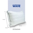 thumbnail image 3 of Spring Air Almohada Down Alternative WAVE: Sensación de Pluma de Ganso, Capitonada Suave, Hipoalergénica, Estándar., 3 of 7