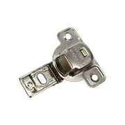 Salice 25-Pack 106 Degree 1/2 Overlay, E-Centra Screw-On Face Frame Hinge with 2 Cams, Nickel Finish