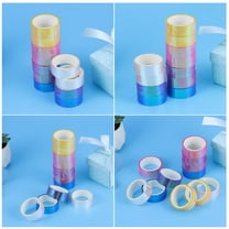 MLINS  12 Rolls Masking Tape High Viscosity Pink Decorative Iridescent Student