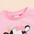 thumbnail image 6 of NOLDARES Toddler Girl Clothes Summer Outfits Cute Baby Short Sleeve T-shirt Shorts 18 Months to 6 Years(Pink,6-9 Months), 6 of 9