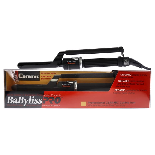 Rizador de pelo profesional de cerámica Babyliss PRO - BABC75MC - Negro de BaBylissPRO para unisex - Rizador de pelo de 0,75 pulgadas BaBylissPRO BaBylissPRO Babyliss PRO Professional Ceramic Curling Iron - Model # BABC75MC - Black Unisex 43163Inch