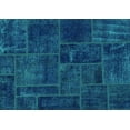 thumbnail image 1 of Ahgly Company Indoor Rectangle Patchwork Turquoise Blue Transitional Area Rugs, 2' x 4', 1 of 4