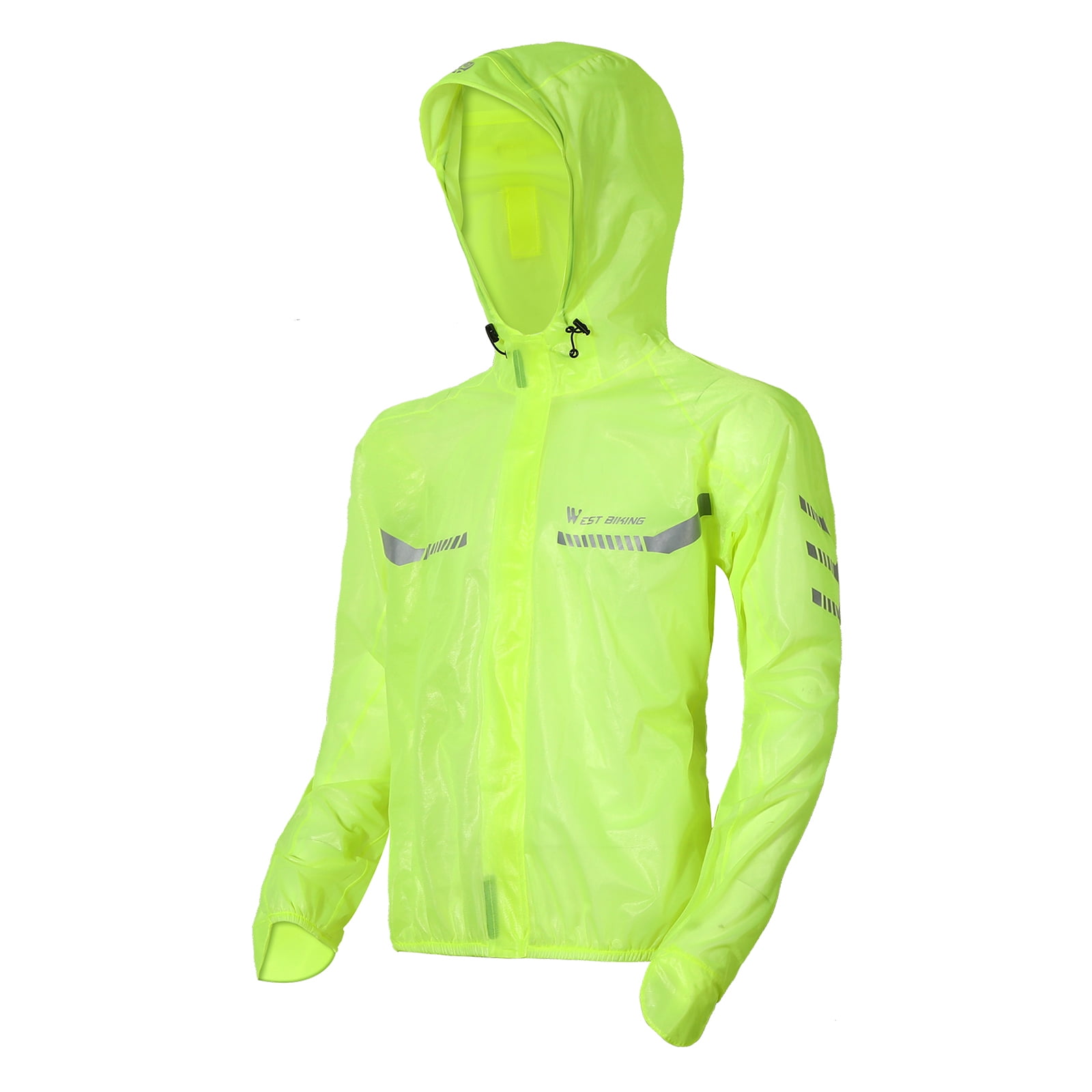 WEST BIKING Outdoor Raincoar Waterproof Coat for Men Women, Green M