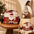thumbnail image 2 of Christmas Quilted Crossbody Purse, Cute Embroidered Winter Character Shoulder Handbag with Adjustable Strap & Secure Zipper, Festive Casual Daily‑use Sling Bag Holiday Gift for Women and Girls, 2 of 7