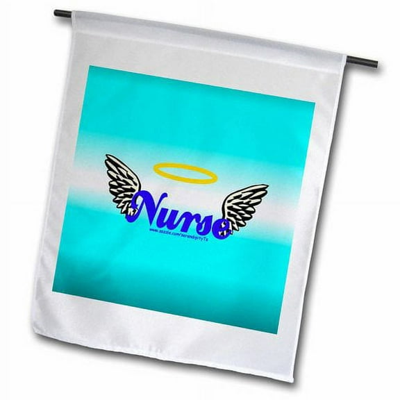 3dRose, Nurse Angel Wings, 12 x 18 inch Garden Flag