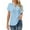 X004-Light Blue, variant on Button Down Shirts for Women Cotton Shirts Short Sleeve Dress Shirts Collared Blouses Work Casual Solid Tunic Tops