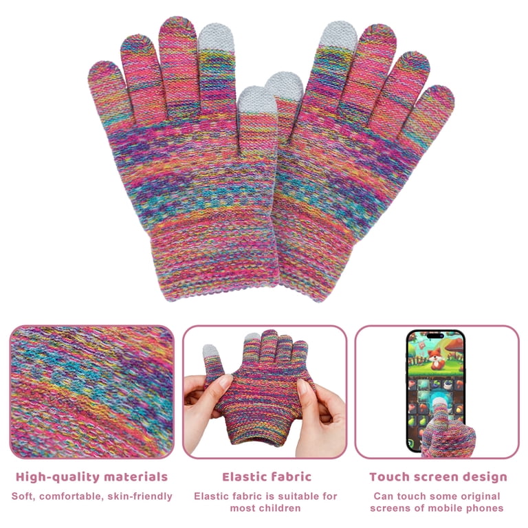Bocaoying Kids Winter Hat Gloves Scarf Set photo 6