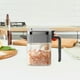 thumbnail image 5 of Caja de curado de cristal 380ml | Contenedor hermético para almacenamiento de alimentos | Vidrio duradero y ABS | 4 compartimentos con tapa | Organizador de especias de apertura grande y resistente, 5 of 6
