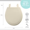thumbnail image 4 of Bath Bliss 7082 Biseauté Standard Siège de Toilette Rond&44; Beige, 4 of 6