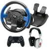 PS4 Driver's Bundle: Turtle Beach i30 Bluetooth Noise-Canceling Headset, Thrustmaster 4169080 T150 RS Racing Wheel, and Sony DualShock 4 Controller (Save $10)