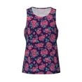 thumbnail image 4 of Xecao Rose Flowers Men's Tank Top Workout Quick Dry Sleeveless Gym Jogging Muscle Shirts Summer Swim Beach Tops, 4 of 9