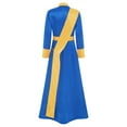 thumbnail image 4 of TSSOE Robe de Prêtre d'Halloween pour Femmes Robe Cosplay à Manches Longues avec Étole Tenues de Pasteur Bleu Royal P, 4 of 7