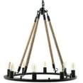 thumbnail image 2 of Modway Encircle 8-Light Modern Metal Chandelier in Black Finish, 2 of 4