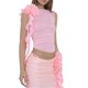 thumbnail image 2 of Tops de mujer Fancy Sexy Tank Tops Ruffle Camisole Sleeveless Strapless Backless Floral Tube Tops Nituyy Varios colores. Verano de la Mujer Ruffle Camisola Top sin mangas, 2 of 5
