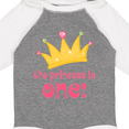 thumbnail image 4 of Inktastic Cute Princess is One 1st Birthday Girls Long Sleeve Baby Bodysuit, 4 of 5