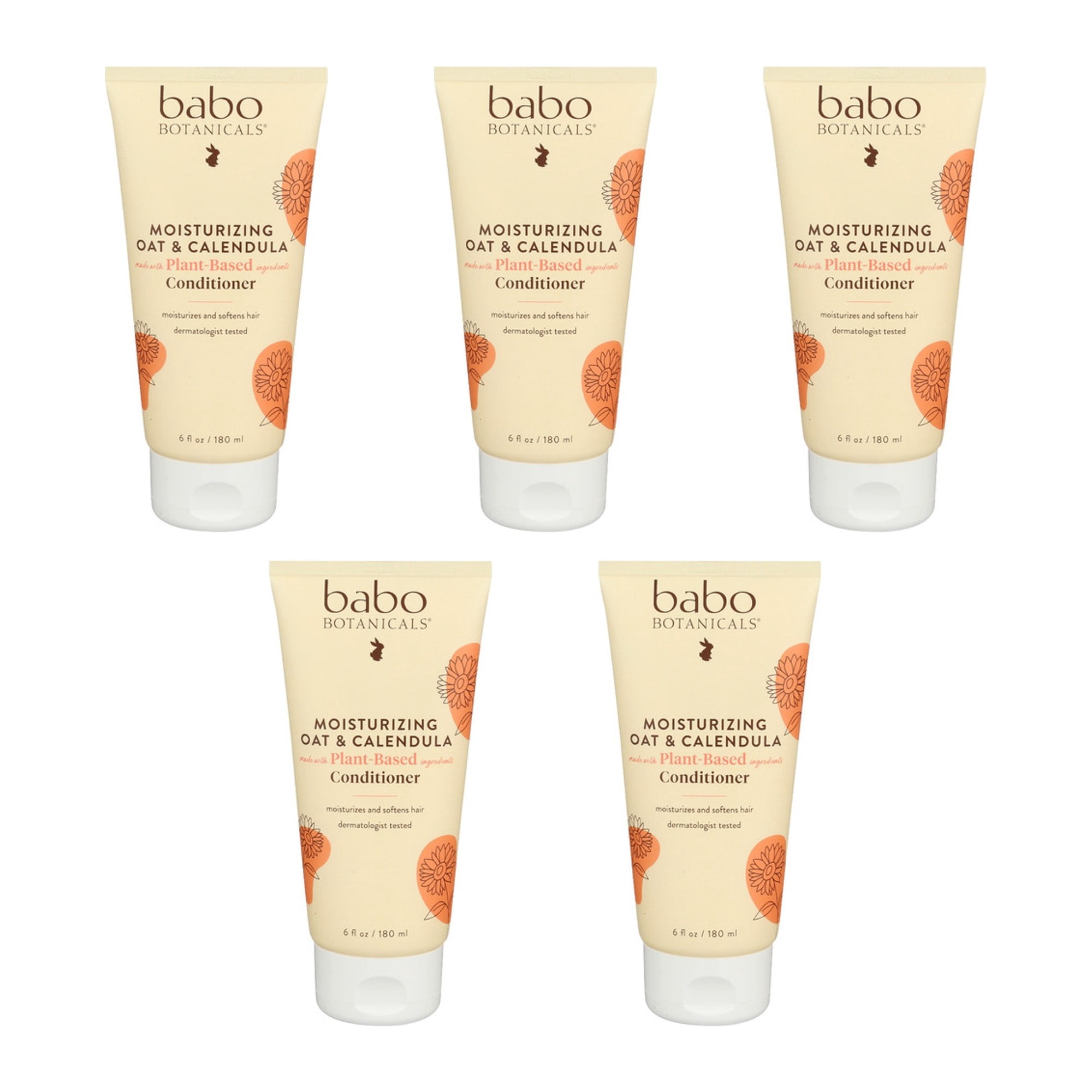 (Pack of 5) Babobotani Oatmilk Conditioner 6 Oz