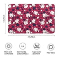 thumbnail image 3 of Red Baseballs and Stars Pattern Bathroom Rugs Mat,Non Slip Microfiber Bathroom Rug,Rubber Backing,Soft Bathroom Mats for Bathroom Floor,Tub and Shower,17x27in(43x68cm), 3 of 5