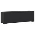 thumbnail image 3 of vidaXL Ottoman Bench with Cushion Black 110x30x40 cm Poly Rattan, 3 of 5