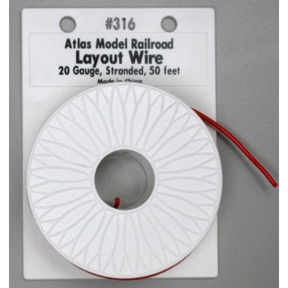 HO/N Layout Wire Red (50' Spool)