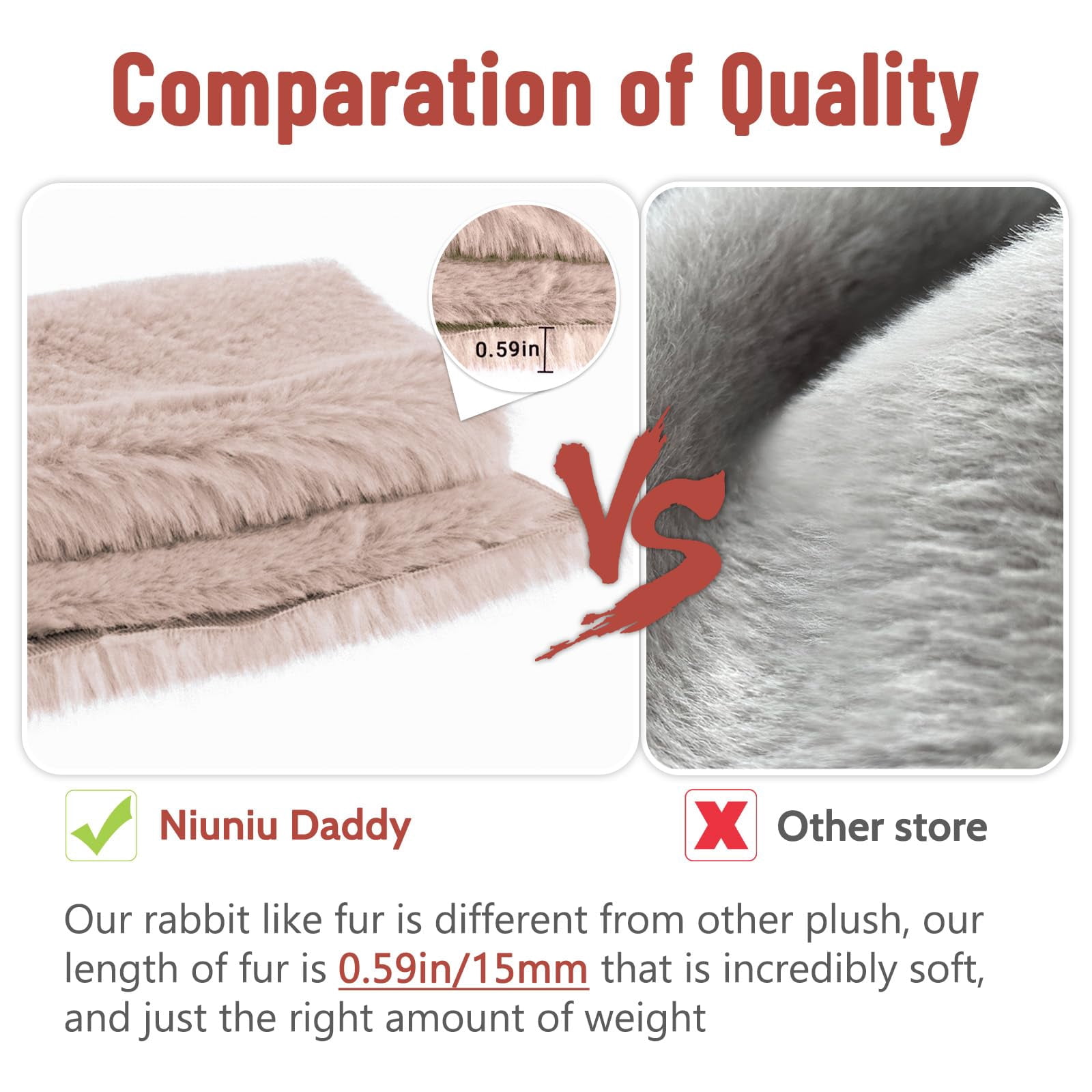 Niuniu Daddy Weighted Lemur Stuffed Animal- 20"Large Cute Plush Toys 3.3-Pound Giant Weighted Plushie Body Pillow with Soft Faux Fur, Gift for Kids, Adults & Girls, Thanksgiving Christmas Gift