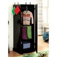thumbnail image 3 of Furniture of America Carles 1-Door Closet 2 Shelves Clothing Storage, Black, 3 of 4
