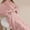 Pink, variant on premium robes for womennew coral velvet thickened velvet sleepwear extended bathrobe couple's pajamas for winter Pink L