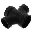 thumbnail image 4 of (2 PCS).     2x2x1.5x1.5 Inch Double Sanitary Tee Reducing, ABS Fitting, 4 of 5
