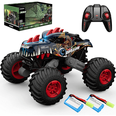 Remote Control Monster Truck Toys for Boys 3-6 Years RC Dinosaur Cars 1:16 Off Road 20 MPH 4WD Car Birthday Christmas Gifts