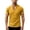 Yellow, variant on Zimjoy Men's Linen Shirts Loose Fit V-Neck Short Sleeve Tee Shirts Textured Solid Color Casual Streetwear Basic Tee Army Green L