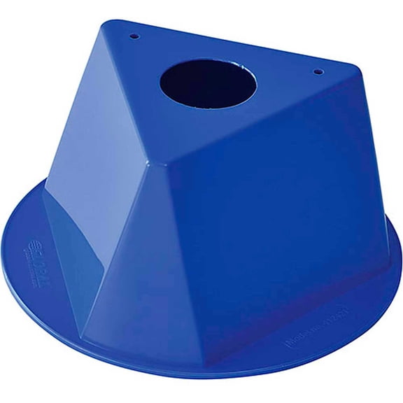 Inventory Control Cone, 10"L x 10"W x 5"H, Blue, Lot of 5
