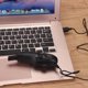 thumbnail image 5 of Mini aspiradora portátil para computadora, limpiador de teclado USB, cepillo para computadora portátil, kit de limpieza de polvo para teclado, impresora, equipo de cámara, audiovisual (negro, 5 of 5