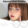 thumbnail image 4 of Lunettes Carrées Argentées Réfléchissantes avec Lentille Claire pour Hommes et Femmes RX, 4 of 9