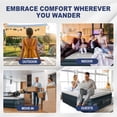 thumbnail image 4 of Zimtown 18" Queen Air Mattress with Two Chamber, Elevated Inflatable Bed with Built-in Pump, Protable Airbed for Outdoor Indoor Camping, Gray & White, 4 of 7