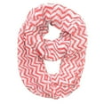 thumbnail image 5 of Peach Couture Beautiful Classic Lightweight Sheer Chevron Infinity Loop Scarf, 5 of 10