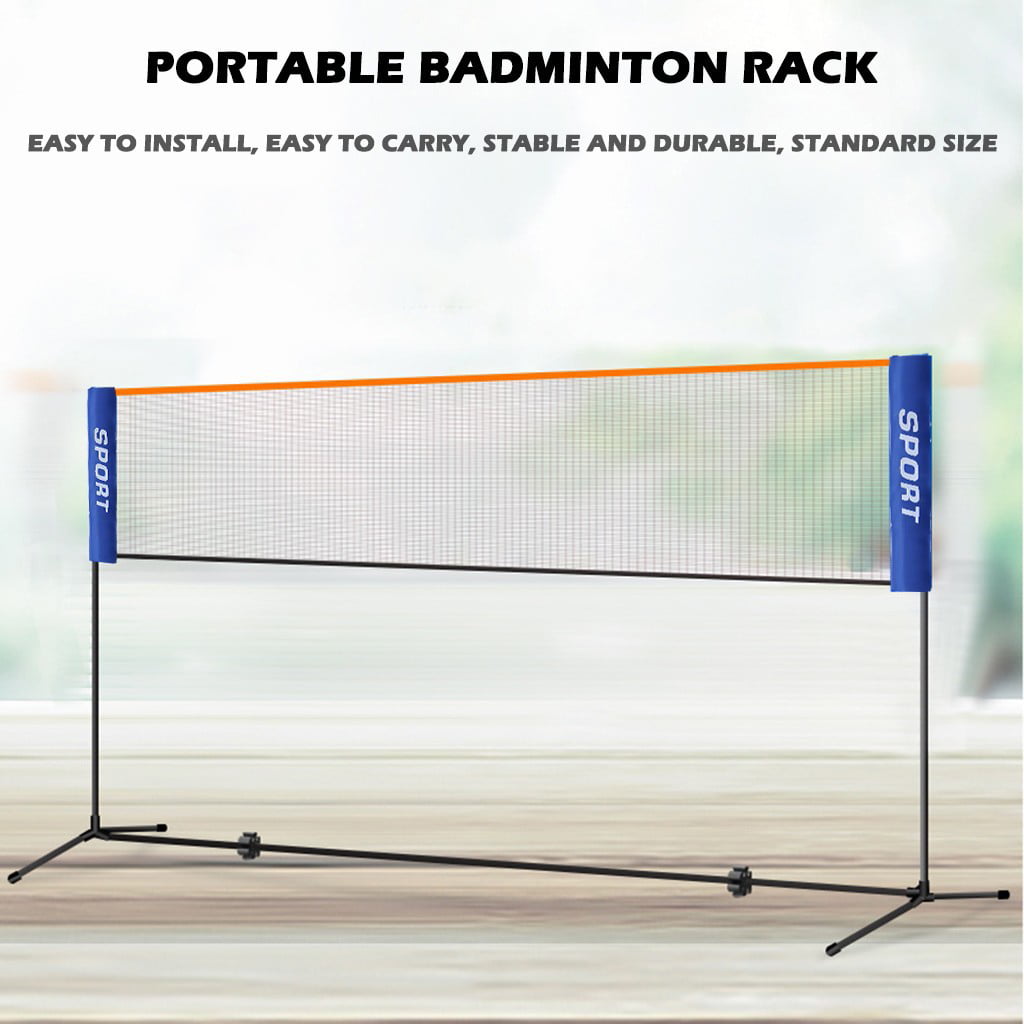 Carry Bag Portable Badminton 10 Feet Volleyball Tennis Net Set with Stand Frame
